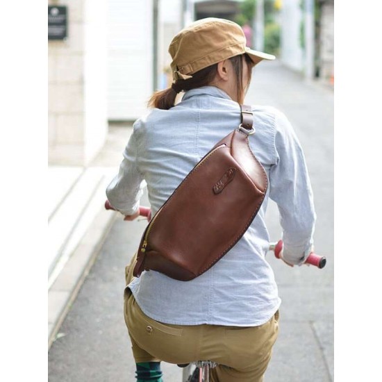 With instruction leather chest bag waist bag pattern PDF instant download ACC-39