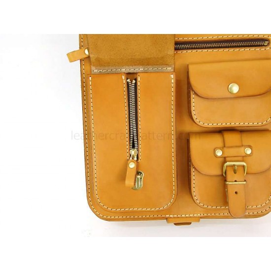 With instruction - 3 ways leather backpack pattern PDF instant download ACC-40