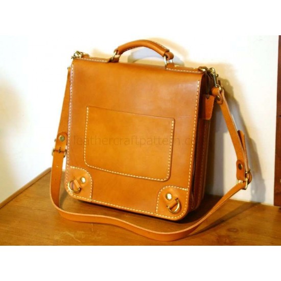 With instruction - 3 ways leather backpack pattern PDF instant download ACC-40