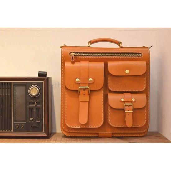 With instruction - 3 ways leather backpack pattern PDF instant download ACC-40