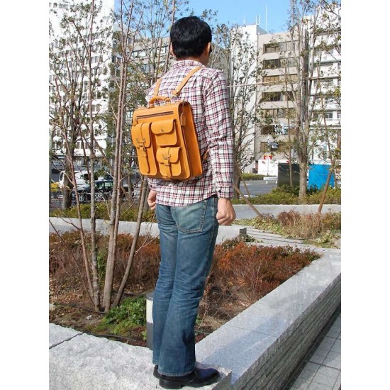 With instruction - 3 ways leather backpack pattern PDF instant download ACC-40