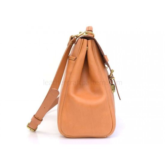 With instruction - leather travel bag pattern PDF instant download ACC-41 leathercraft pattern leather craft pattern leather template