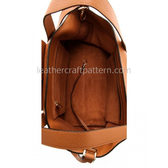 Leather bag pattern, ACC-43 (small), women dress bag, shoulder bag, handbag, dress bag, patterns, PDF instant download, leathercraft patterns