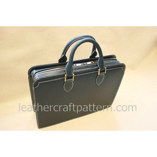 Leather bag patterns briefcase patterns portfolio bag patterns messenger bag patterns PDF instant download leathercraft pattern ACC-44
