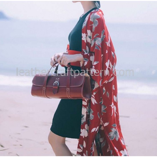 With instruction Leather Baguette handbag pattern PDF instant download ACC-49