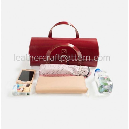 With instruction Leather Baguette handbag pattern PDF instant download ACC-49