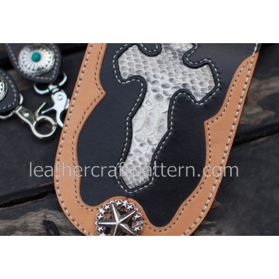 With instruction leather waist bag pattern Locomotive pocket pattern PDF instant download ACC-51