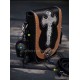 With instruction leather waist bag pattern Locomotive pocket pattern PDF instant download ACC-51