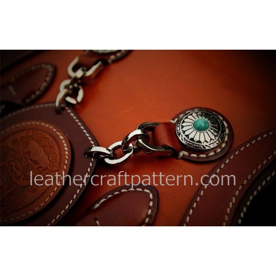 With instruction Leather bag pattern Harley Davidson motorcycle bag PDF instant download ACC-53