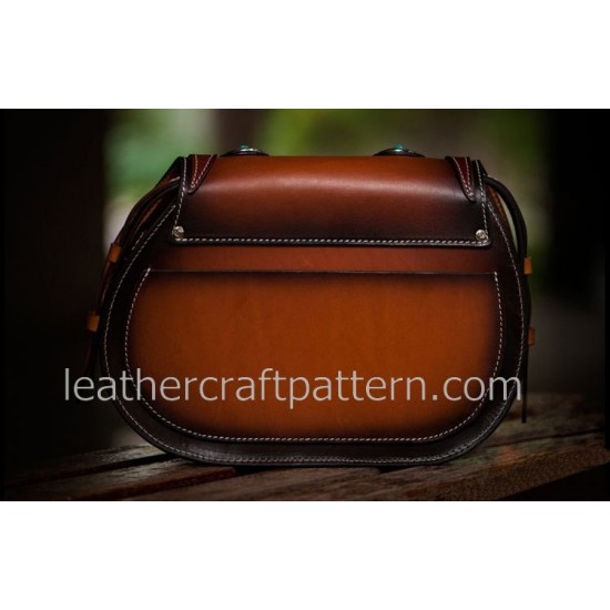 With instruction Leather bag pattern Harley Davidson motorcycle bag PDF instant download ACC-53