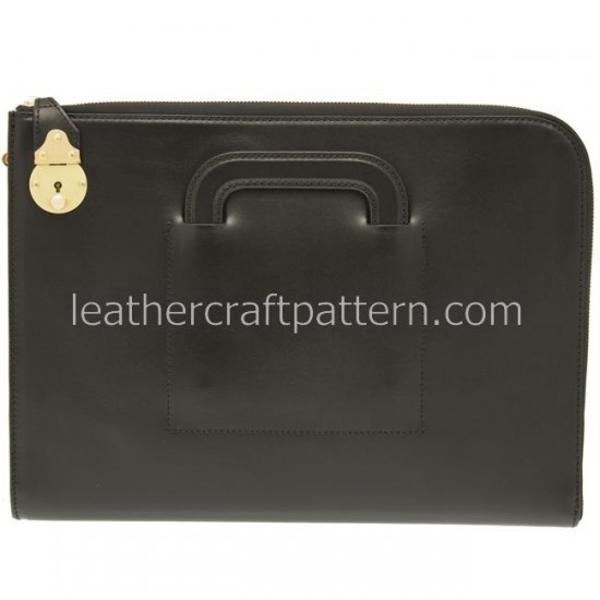 With instruction leather bag pattern PDF briefcase pattern download ACC-54