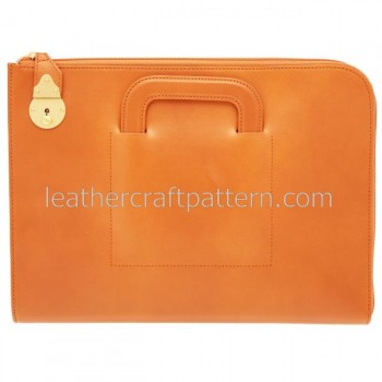 With instruction leather bag pattern PDF briefcase pattern download ACC-54