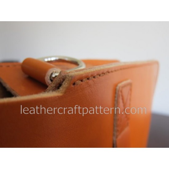 With instruction leather bag pattern cross body bag pattern bag sewing pattern PDF instant download ACC-55 
