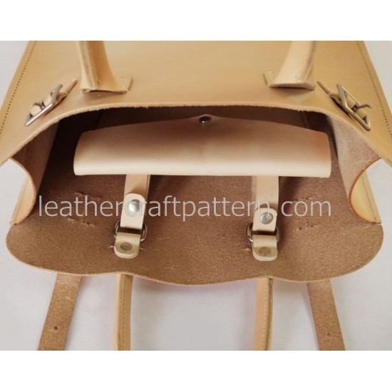 With instruction - PDF sewing patterns Tote Bag pattern handbag instant download ACC-56 leather craft leather working pattern 