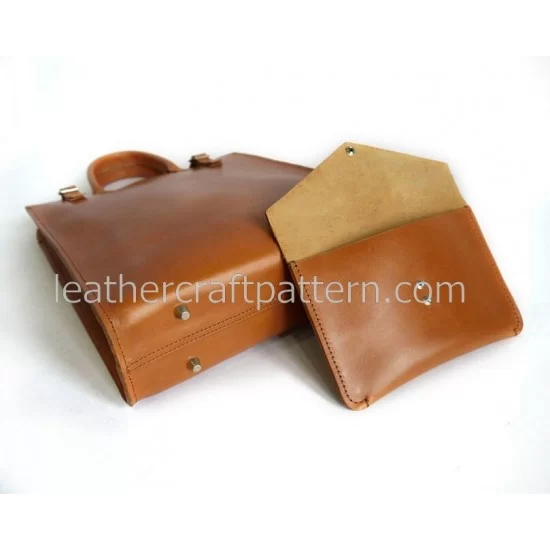 Leather bag pattern PDF - by LeatherHubPatterns