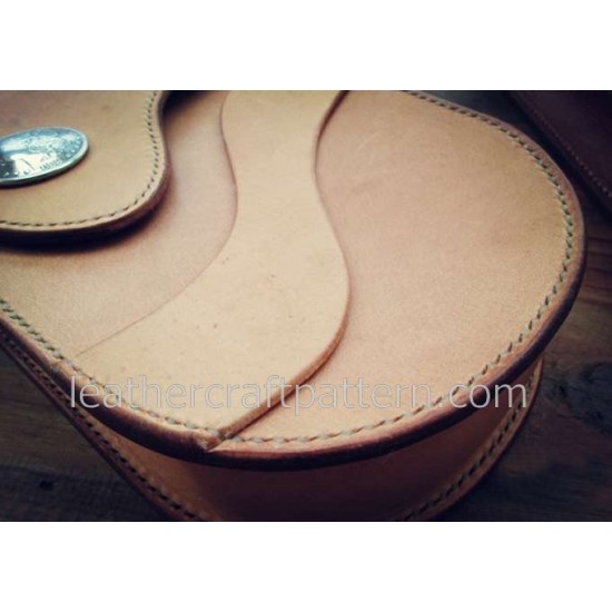 Leather bag patterns ACC-58 waist backpack pocket PDF instant download leathercraft patterns Leather bag patterns ACC-58 waist backpack pocket PDF instant download leathercraft patterns