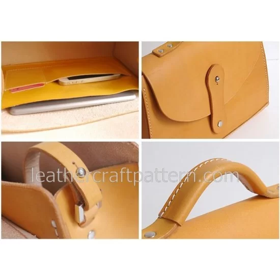 leather bag pattern, women, handbag, pattern, bag, sewing pattern, PDF ...