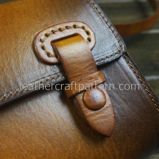 Leather bag pattern women shoulder pattern bag sewing pattern PDF instant download ACC-62