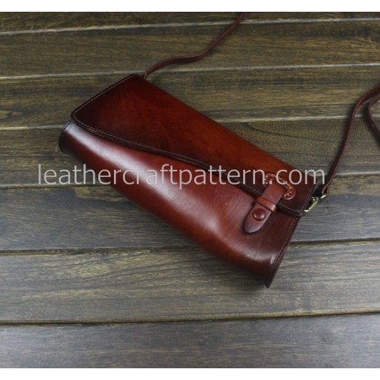 Leather bag pattern women shoulder pattern bag sewing pattern PDF instant download ACC-62