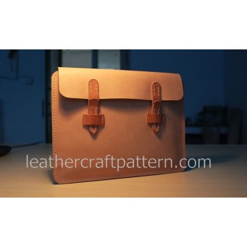 Leather bag pattern briefcase pattern bag sewing pattern PDF instant download ACC-63