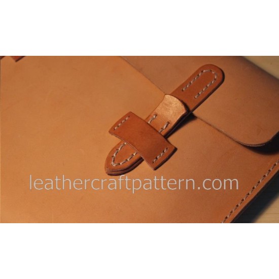 Leather bag pattern briefcase pattern bag sewing pattern PDF instant download ACC-63