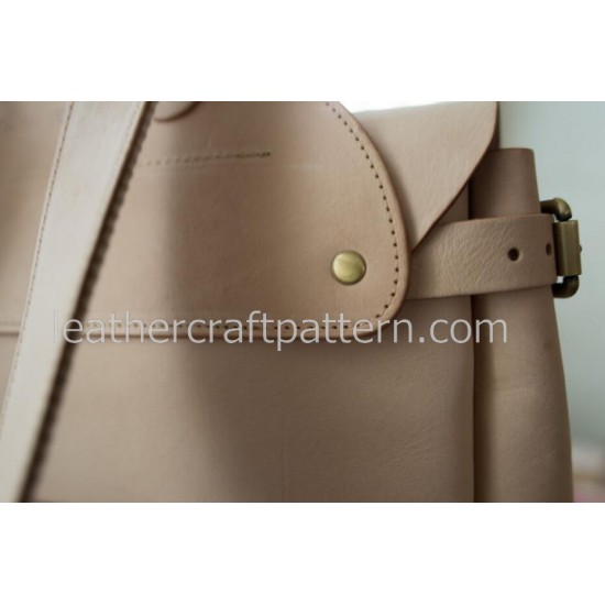 Leather bag pattern backpack pattern bag sewing pattern PDF instant download ACC-64 With instruction