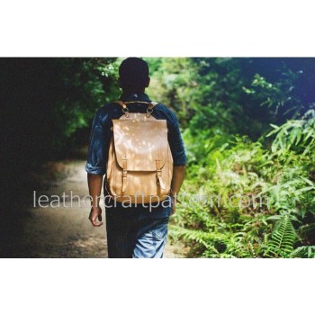 Leather bag pattern backpack pattern bag sewing pattern PDF instant download ACC-64 With instruction