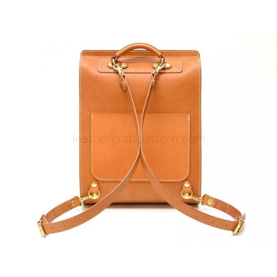 With instruction leather sewing pattern leather backpack pattern PDF instant download ACC-66