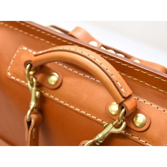 With instruction leather sewing pattern leather backpack pattern PDF instant download ACC-66