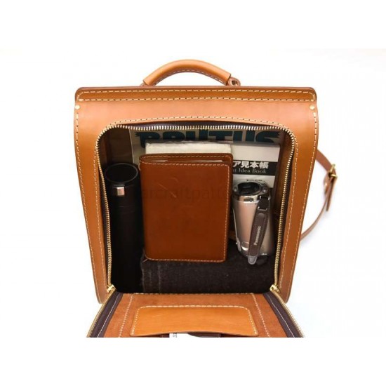 With instruction leather sewing pattern leather backpack pattern PDF instant download ACC-66