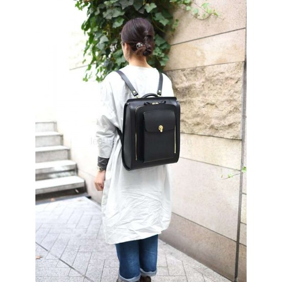 With instruction leather sewing pattern leather backpack pattern PDF instant download ACC-66