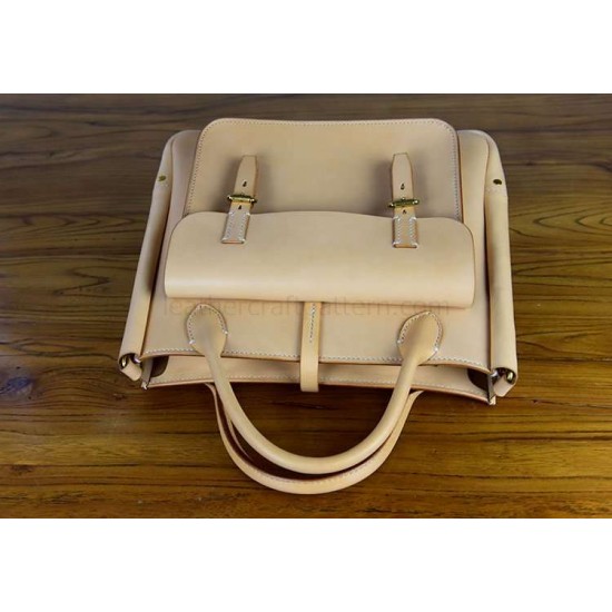 With instruction leather Tote bag pattern PDF instant download ACC-68 leathercraft pattern leather craft pattern leather template