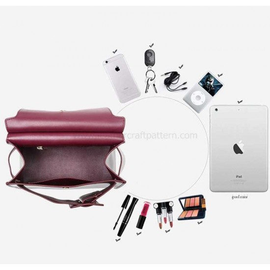 With instruction leather handbag pattern ACC-76 PDF instant download