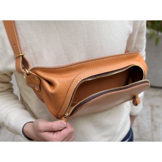 With instruction leather chest bag pattern waist bag bag patterns ACC-81 PDF instant download