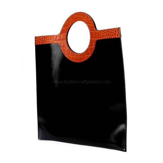 Givenchy contrast handle flat tote pattern leather bag patterns ACC-94 PDF instant download