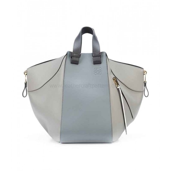 With instruction Leather bag patterns LOEWE two tone hammock bag pattern  ACC-95 PDF instant download