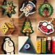 Original design 48 laser cut key fobs pattern