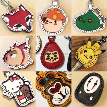 Original design 48 laser cut key fobs pattern