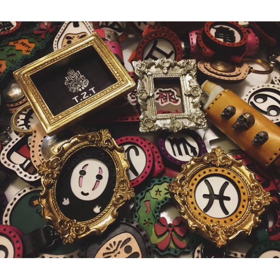 Original design 48 laser cut key fobs pattern