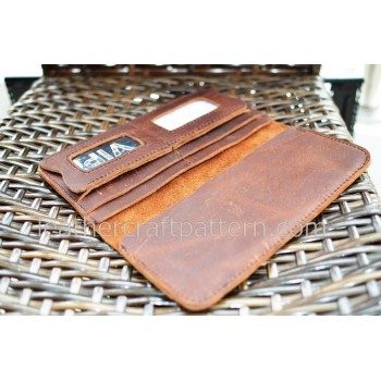 Leather wallet patterns PDF insant download LWP-06 leathercraft patterns, leather bag sewing patterns