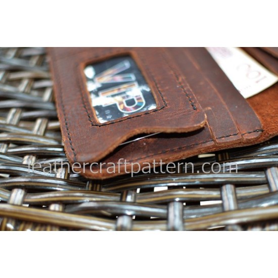 Leather wallet patterns PDF insant download LWP-06 leathercraft patterns, leather bag sewing patterns