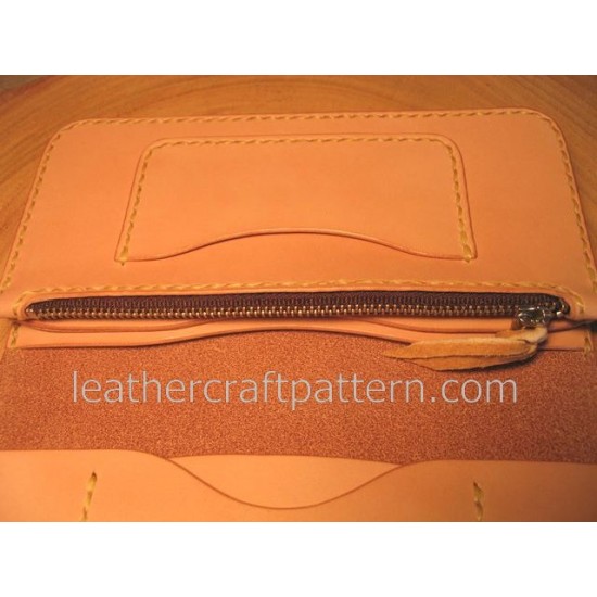 bag stitch patterns long wallet pattern PDF LWP-13 leather craft leather working leather working patterns bag sewing