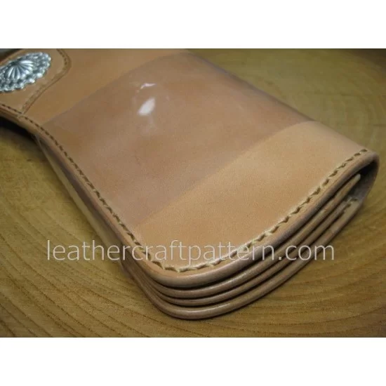 Leather Purse Pattern Biker Wallet Long Wallet Pattern 