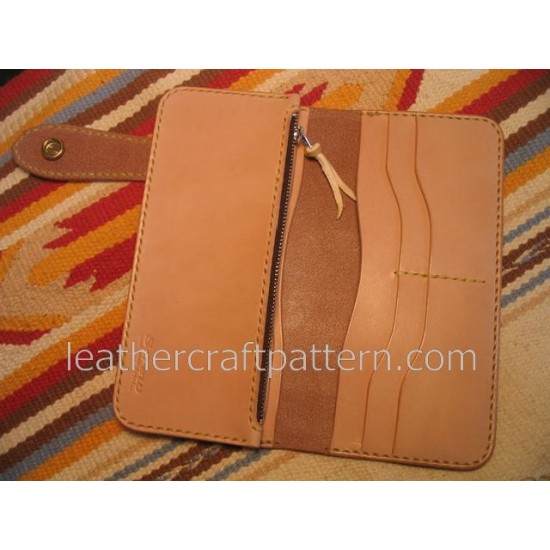 Bag stitch patterns long wallet pattern PDF LWP-16 leather craft leather working leather working patterns bag sewing Bag stitch patterns long wallet pattern PDF LWP-16 leather craft leather working leather working patterns bag sewing