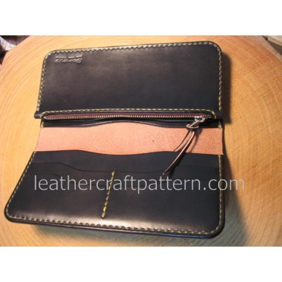 Leater wallet pattern long wallet pattern PDF LWP-17 leather craft leather working leather working patterns bag sewing Leater wallet pattern long wallet pattern PDF LWP-17 leather craft leather working leather working patterns bag sewing