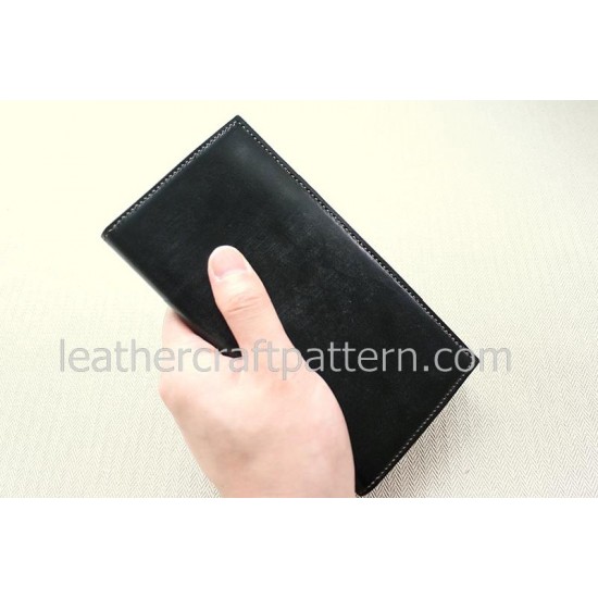 Bag stitch patterns long wallet pattern PDF LWP-23 leather craft leather working leather working patterns bag sewing