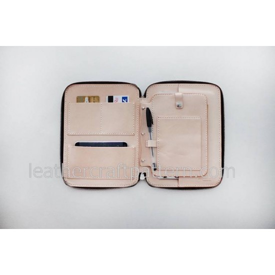 With instruciton reception bag patterns Inclusive package pattern PDF LWP-27 leather craft leather working leather