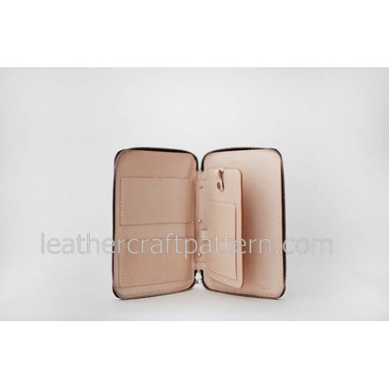 With instruciton reception bag patterns Inclusive package pattern PDF LWP-27 leather craft leather working leather