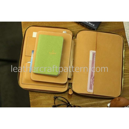 With instruciton reception bag patterns Inclusive package pattern PDF LWP-27 leather craft leather working leather