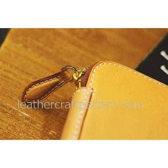 With instruciton reception bag patterns Inclusive package pattern PDF LWP-27 leather craft leather working leather